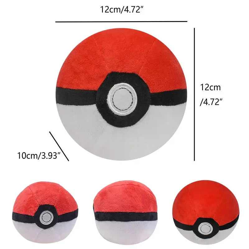 Large Pokemon Plush Cushion Ultra Ball Master Ball Poke Ball Pillow Pokeball Cushion For Bedroom Decor