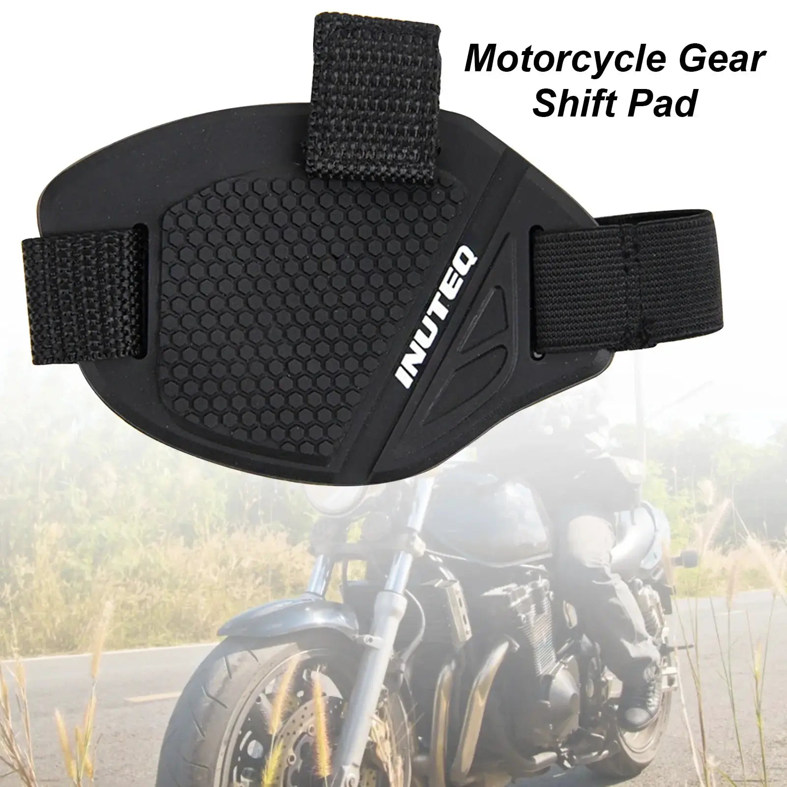 Universal Motorcycle Shift Pad Rubber Boot Protective Cover Adjustable Shifter Shield Anti Slip Pad For Shoe Protection