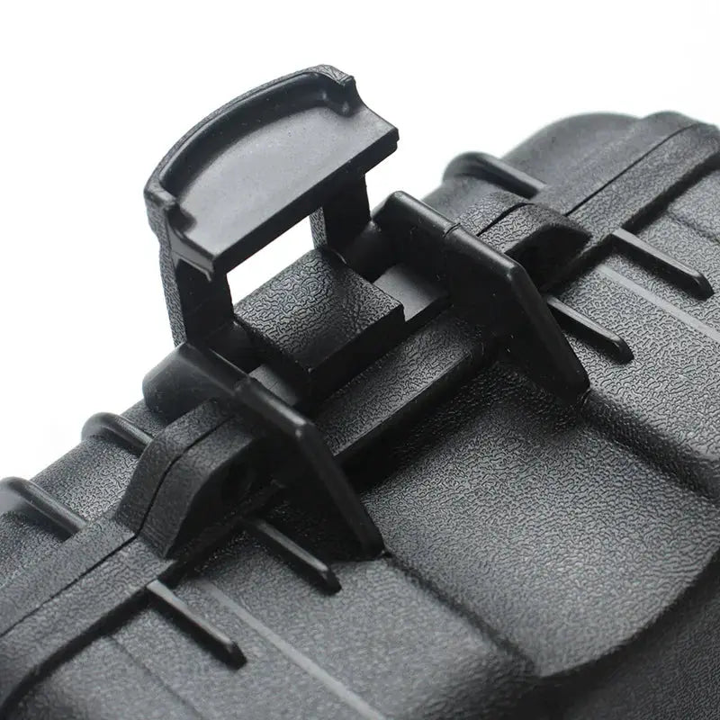 Waterproof hard carry tool case organizer, black plastic with sponge insert by Simples Market