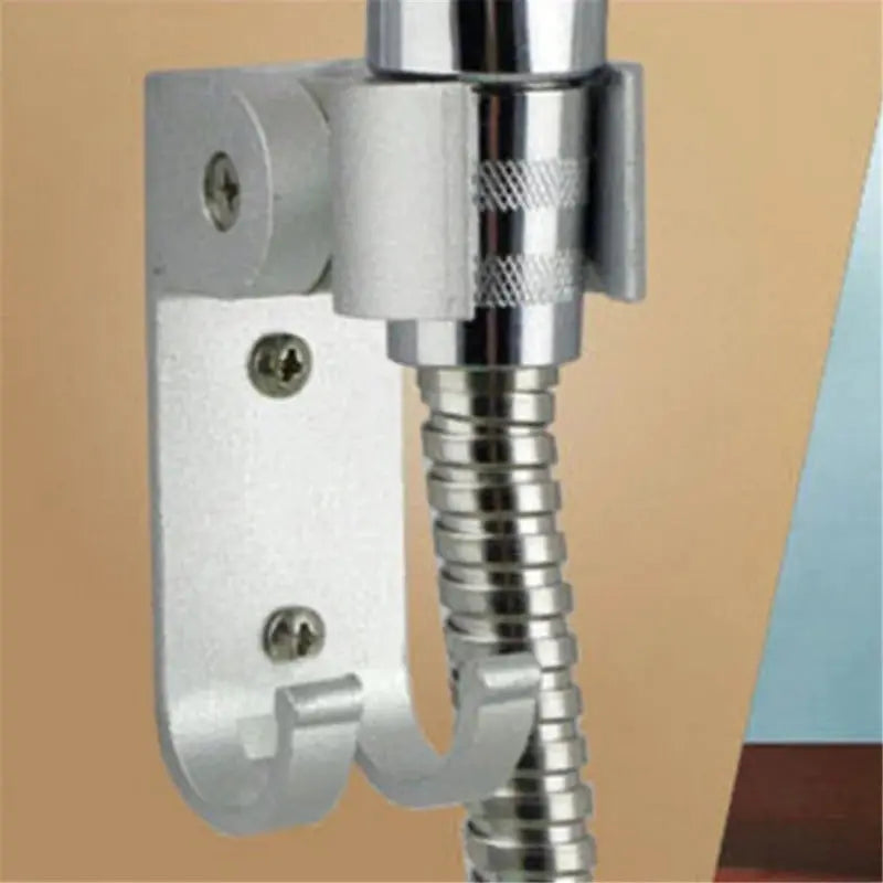 Simples Market chrome adjustable hand shower holder bracket with flexible hose, wall-mounted