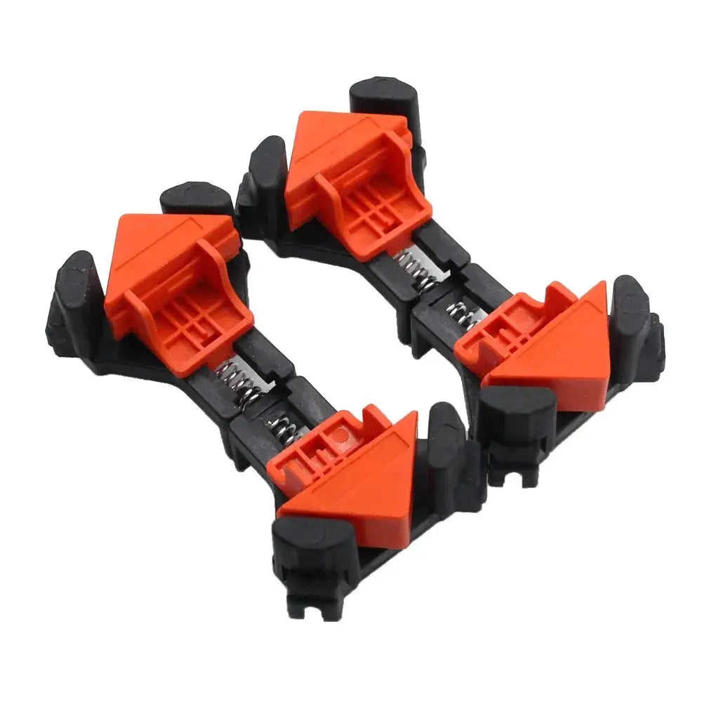 Portable Right Angle Woodworking Clamp Set 4 Piece Or 8 Piece With Spring Clamps And 90 Degree Locator