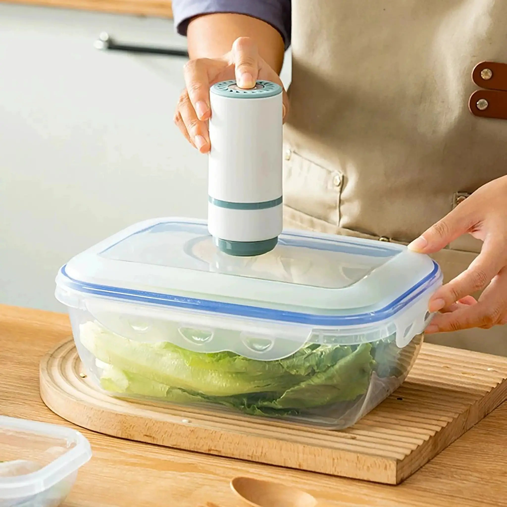 Vacuum Food Storage Box Set 1 To 3 Pieces Microwave Safe Fridge Organizer Fresh Keeping Sealing Food Dispenser