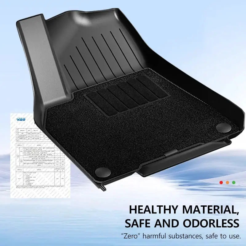 NovaAcc all-weather floor mats and trunk liners for Tesla Model Y and Model 3, black TPE by Simples Market