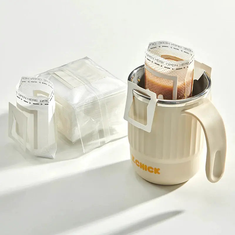 Disposable Drip Coffee Filter Bags 50/100 Pack With Hanging Ear Portable For Coffee Tea Espresso
