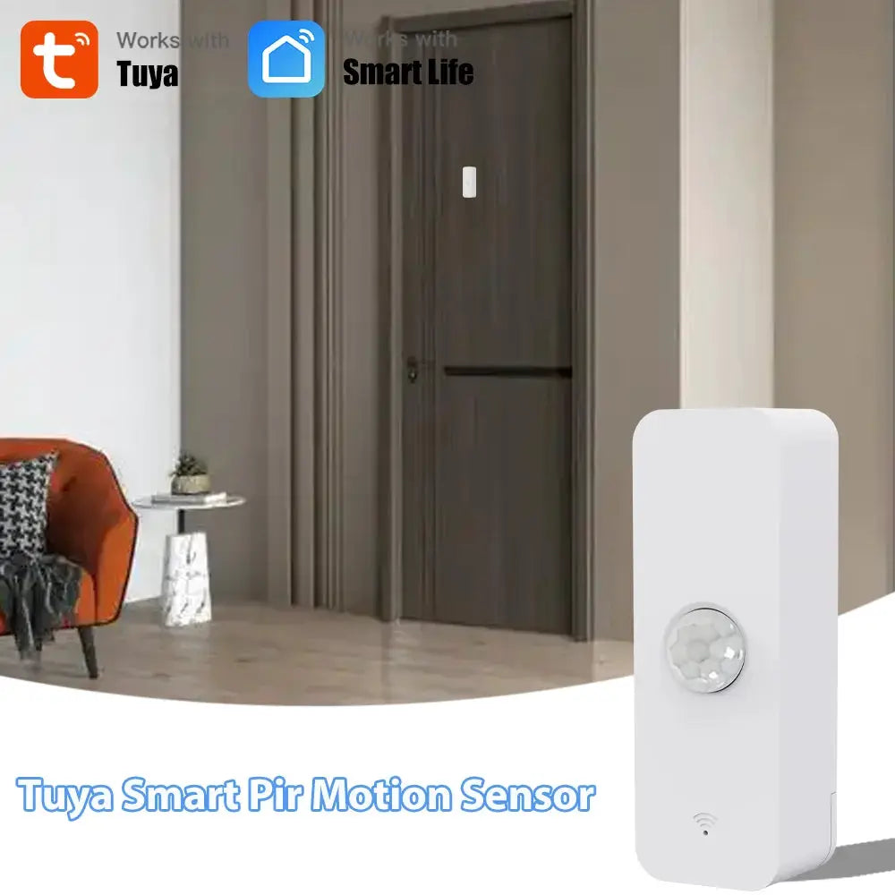 Tuya Zigbee PIR motion sensor, white, works with Smart Life and Alexa