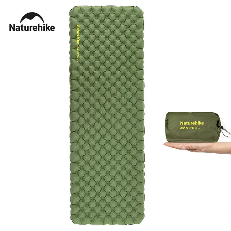 Naturehike 2024 Camping Mattress Ultralight Folding Air Sleeping Pad With 4.6 R Value For Outdoor Hiking