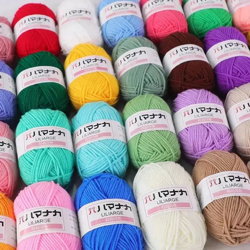 Milk Sweet Soft Cotton Baby Yarn Bamboo Blend Velvet Thick Wool For Hand Knitting And Crochet DIY Sweaters