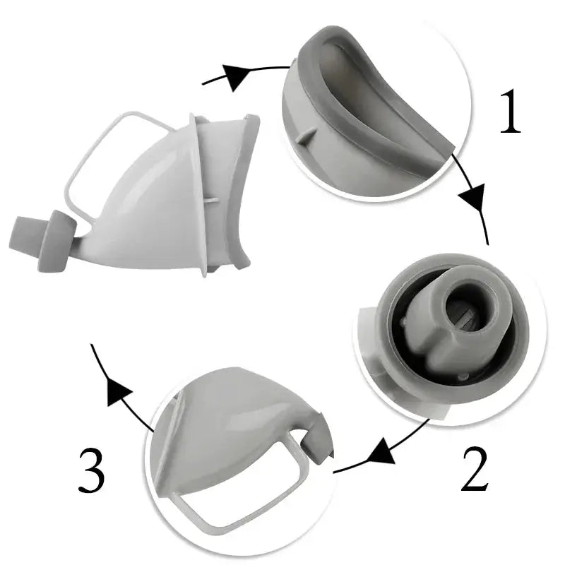 Portable Urine Toilet Aid For Car Travel And Outdoor Use Unisex Urinal Funnel For Men Women And Children Camping Toilet