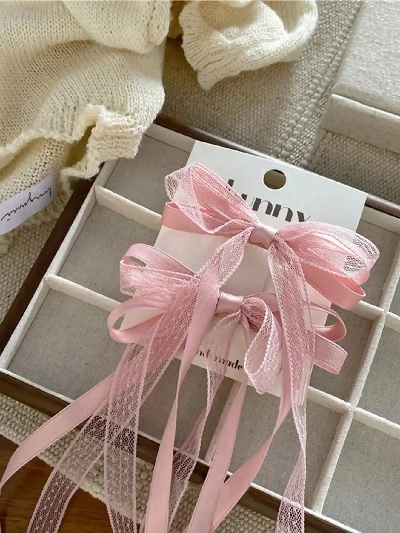 VelvetAura Mesh Bow Hair Clips Set For Women And Girls Elegant Party Accessories Set Of 2 Or 6