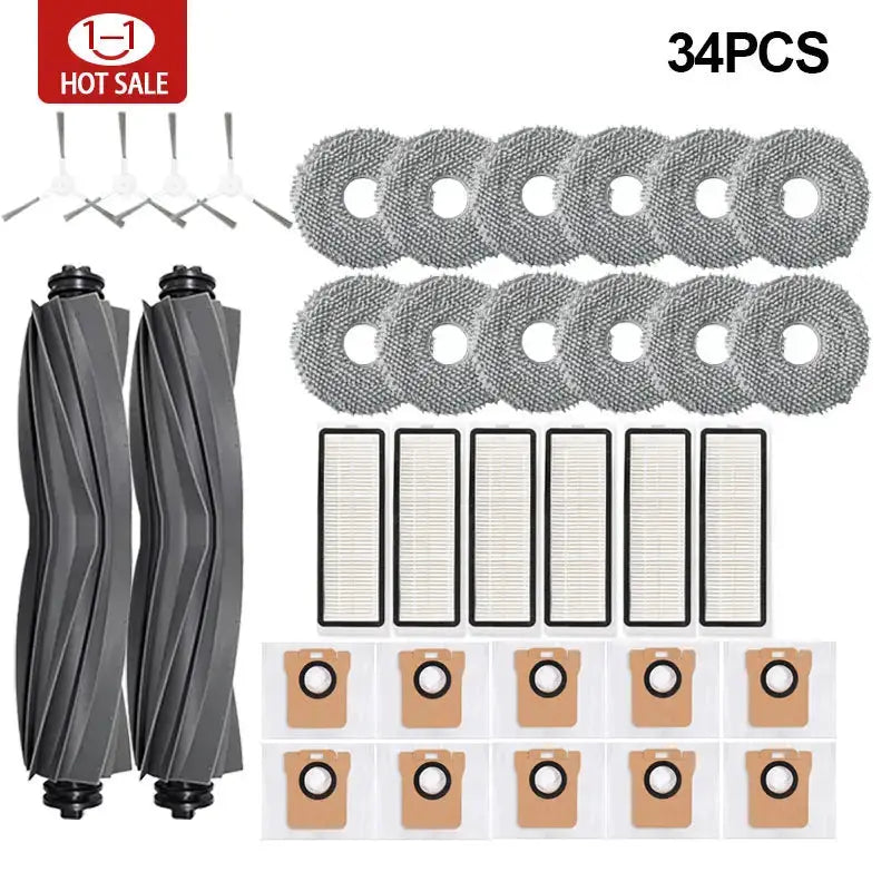 Xiaomi Robot Vacuum X20 Plus Dust Bag Mop Cloth Accessories Main Side Brush And HEPA Filter Replacement Parts
