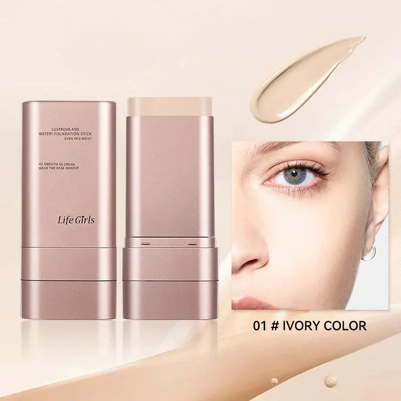 LumaDerm Light And Moist Hydrating Foundation For Natural Looking Hydration Waterproof With Rotating Brush