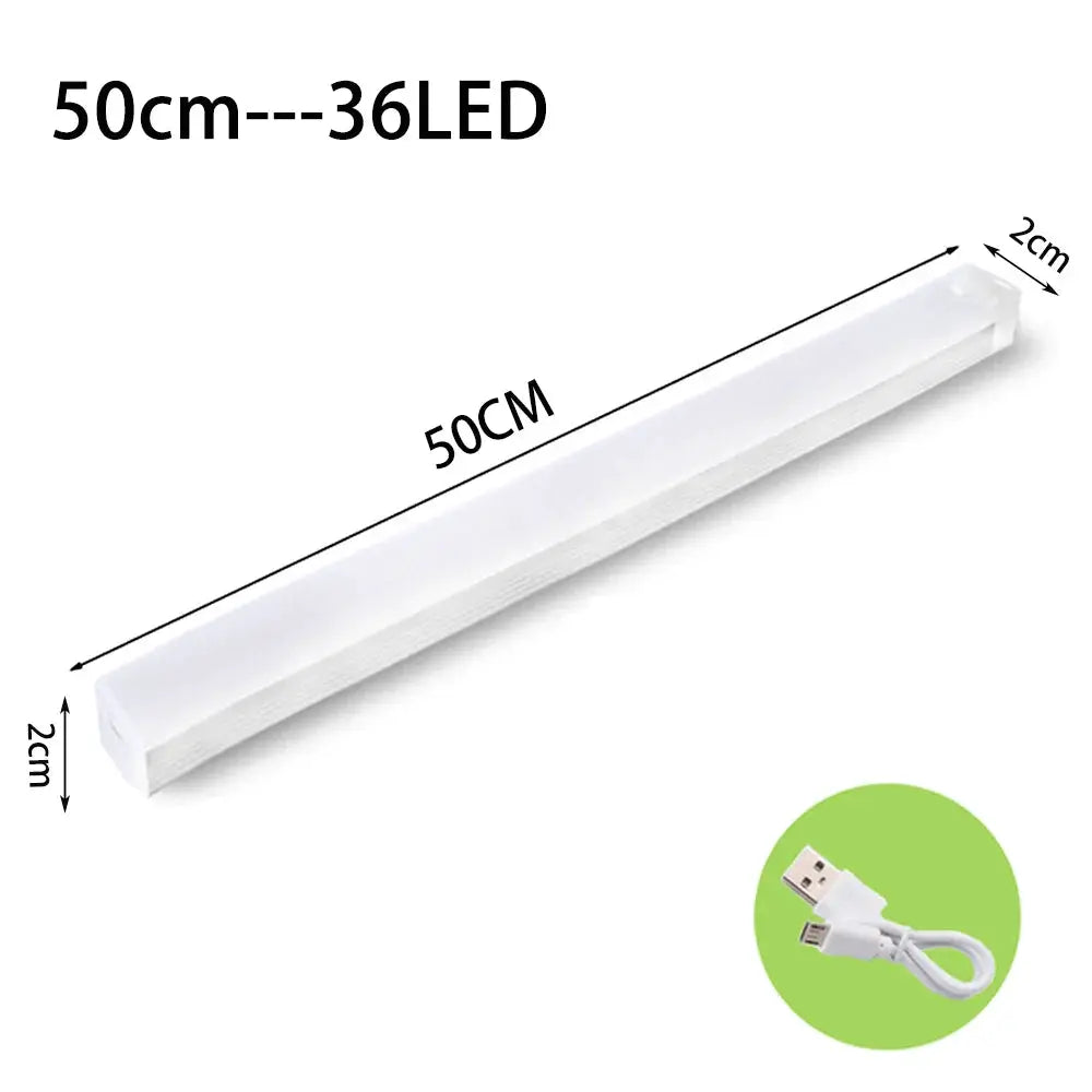 LED motion sensor under-cabinet light by Simples Market, 50cm white, 36 LEDs, USB powered