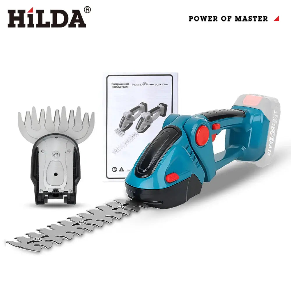 Hilda 2 In 1 Cordless Electric Hedge Trimmer And Pruning Shear For Makita 18V Battery Garden Tool