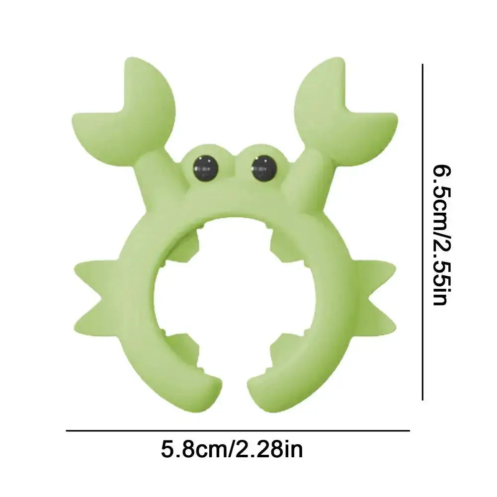Crab Shaped Silicone Utensil Rest Clip on Countertop Ladle Holder