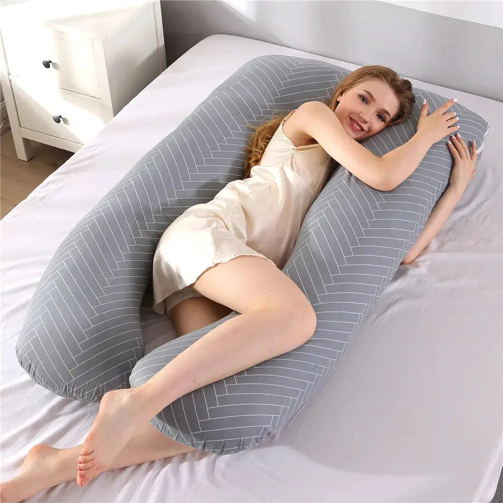 PANGDUBE Pregnancy Pillow 130x70 Cm Full Body Support Pillow For Pregnant Women And Nursing Mothers