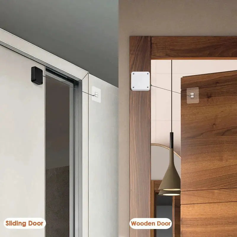 Simples Market automatic sensor door closer; punch-free adjustable surface door stopper for sliding and wooden doors