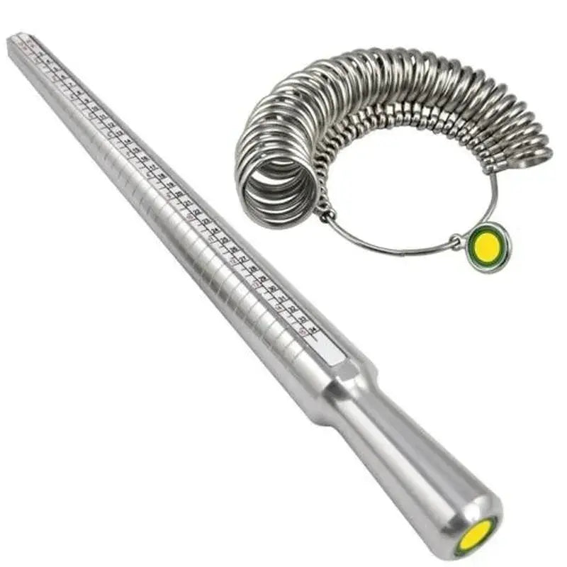 Metal Ring Sizer Measuring Tool Set Gauge Mandrel For Jewelry Making Ring Size Gauge Fitting
