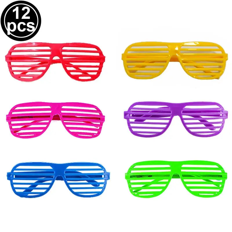 Neon UV Glow Party Hats Blacklight Fluorescent Hats For Adults And Kids Multi Pack 6 12 24 30 Pieces