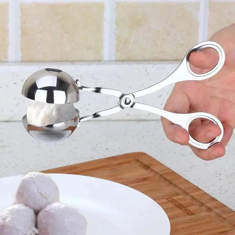 Stainless Steel Meatball Maker Tool With Round Rice Ball Shaper Nonstick Mold Kitchen Gadget