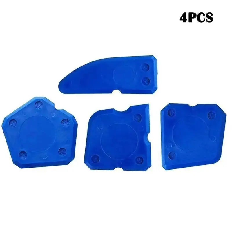 4 Piece Silicone Caulking Tool Set For Smooth Sealant Application And Professional DIY Finishes In Bathroom And Kitchen