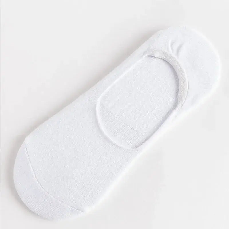 5 Pairs Men Boat Cotton Socks Breathable Invisible Ankle Socks With Non Slip Silicone For Summer And Autumn