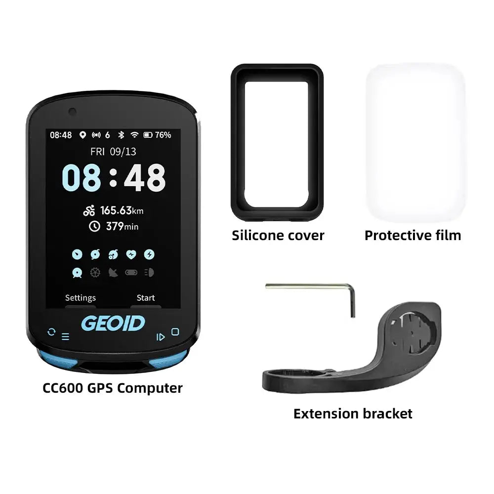GEOID CC600 Color Screen GPS Bike Computer With Smart Navigation Wireless Speedometer ANT Plus 11 Languages Odometer