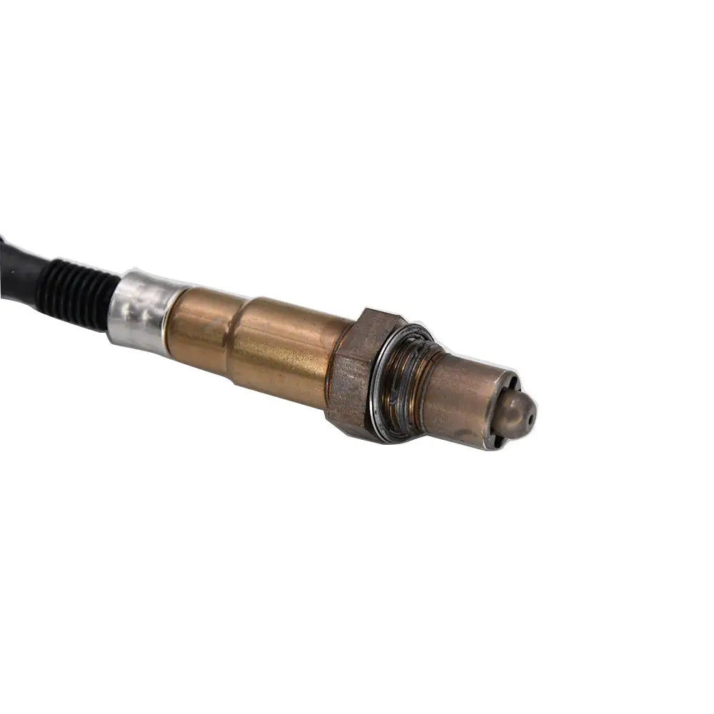 Oxygen sensor for 12V vehicles from Simples Market; copper-colored metal body with threaded hex nut and ceramic tip