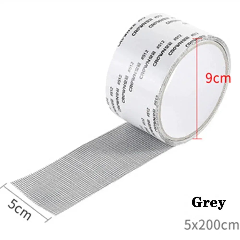 Self Adhesive Mosquito Net Repair Tape For Window Screens Waterproof Mesh Patch To Seal Holes And Tears