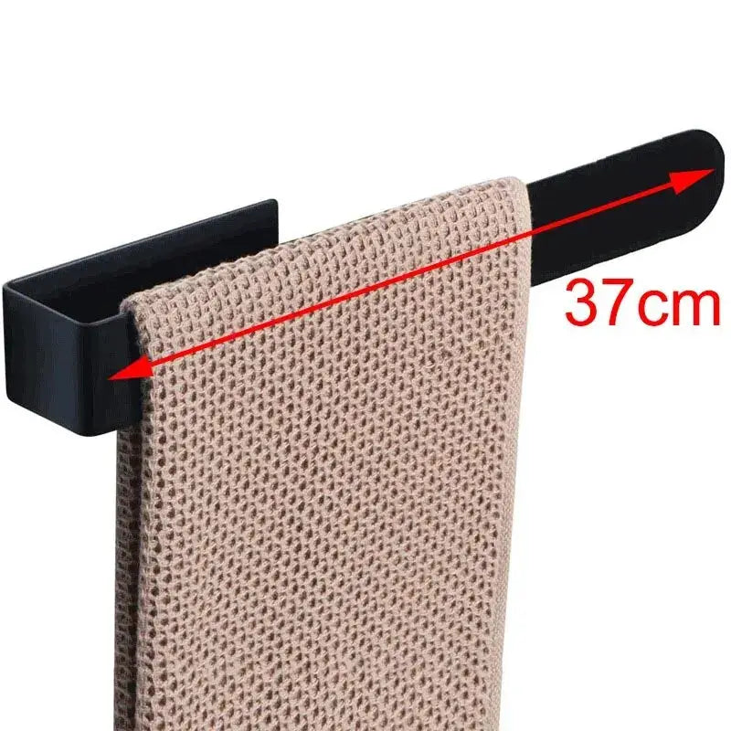 Self Adhesive Towel Rack Stainless Steel Non Drilled Bathroom Kitchen