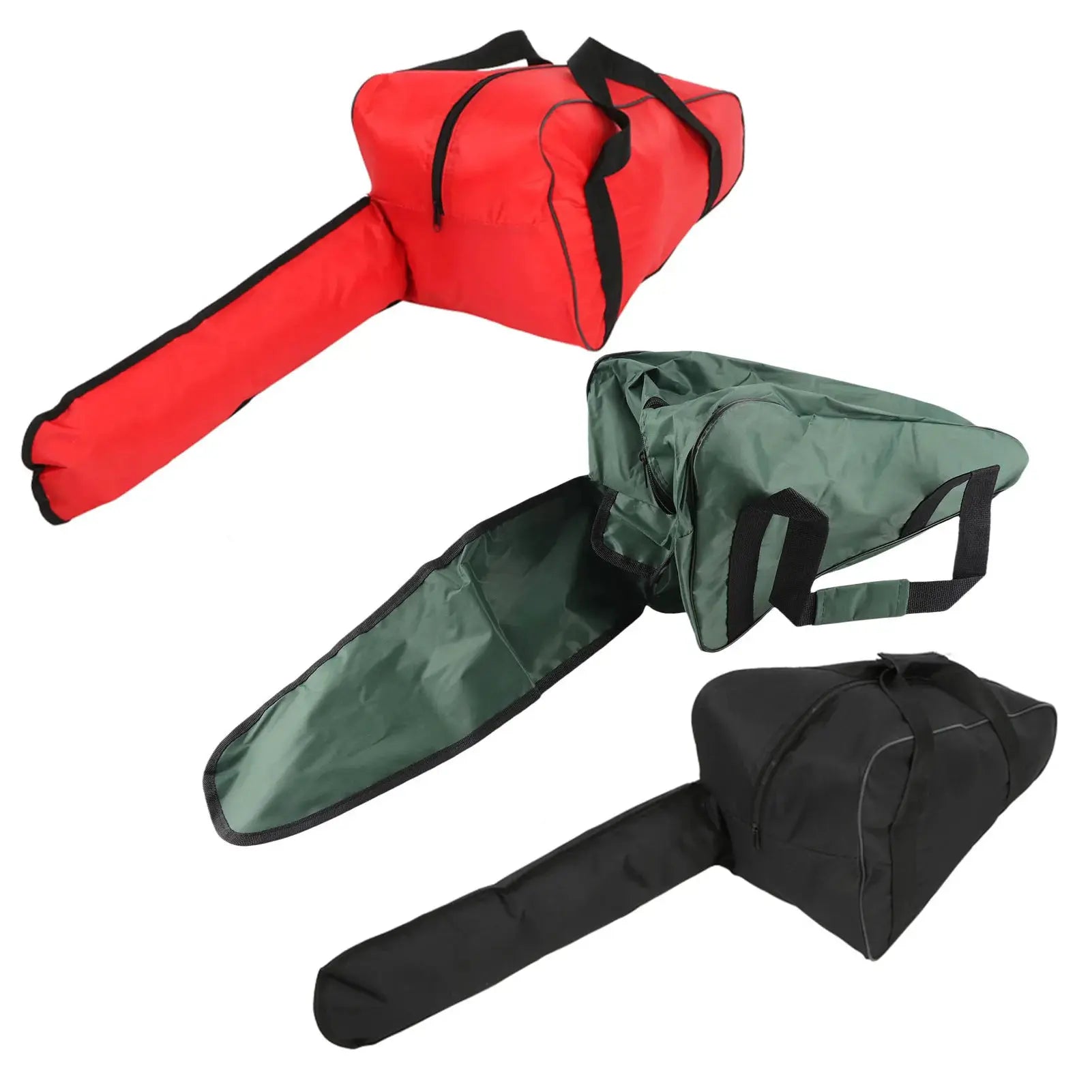 Simples Market chainsaw carry bag set in red, green and black waterproof Oxford cloth tool bags