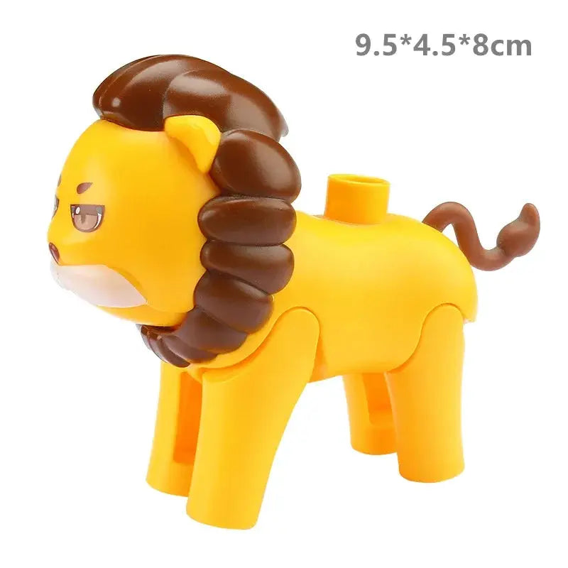 Big Building Blocks Zoo Animals Set Compatible Large Bricks For Kids Fun Assembly Toys Party Gift