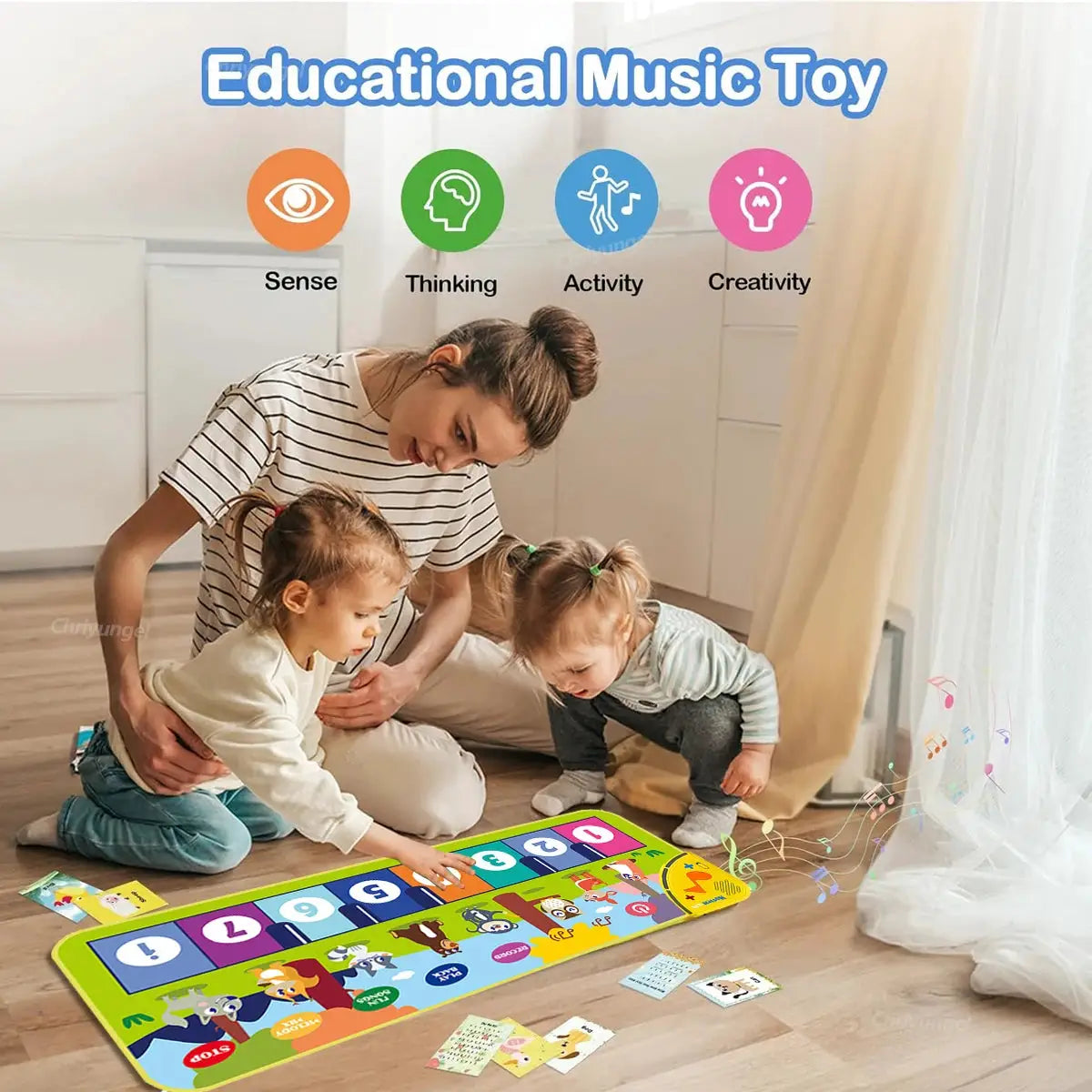 Piano Mat For Kids 80 By 30 Cm Floor Keyboard Dance Mat Play Musical Carpet For Toddlers Girls And Boys Gift