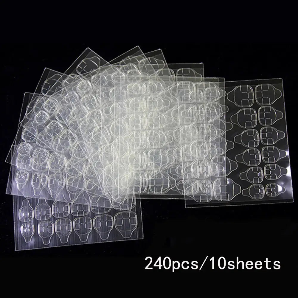 Double Sided Nail Glue Sticker Adhesive Tabs For Fake Nails Waterproof Breathable