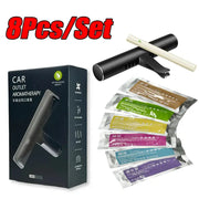 8 Piece Car Air Vent Perfume Set Aviation Aluminum Alloy Fragrance Aroma For Auto Interior Freshening