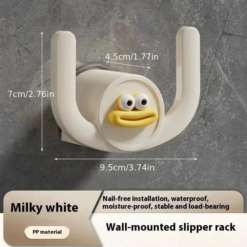Cartoon Slippers Hook And Rack For Bathrooms And Bedrooms Shower Storage Organizer Shoe Holder Drainage Stand