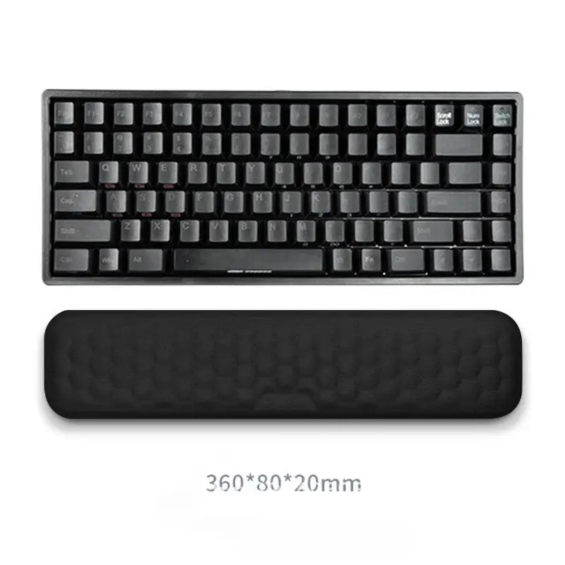 ComfyWrist Two In One Memory Foam Keyboard And Mouse Wrist Rest For Ergonomic Support And Better Posture