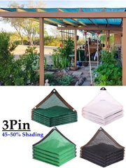 Shade net set by Simples Market; 4-color 3Pin HDPE garden shade with 45-50% shading