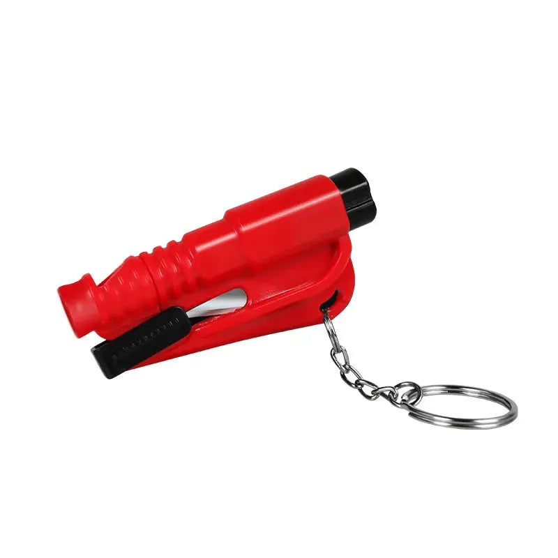 Safety Hammer With Rescue Whistle 2 In 1 Car Escape Tool Window Breaker And Seatbelt Cutter Compact Emergency Tool
