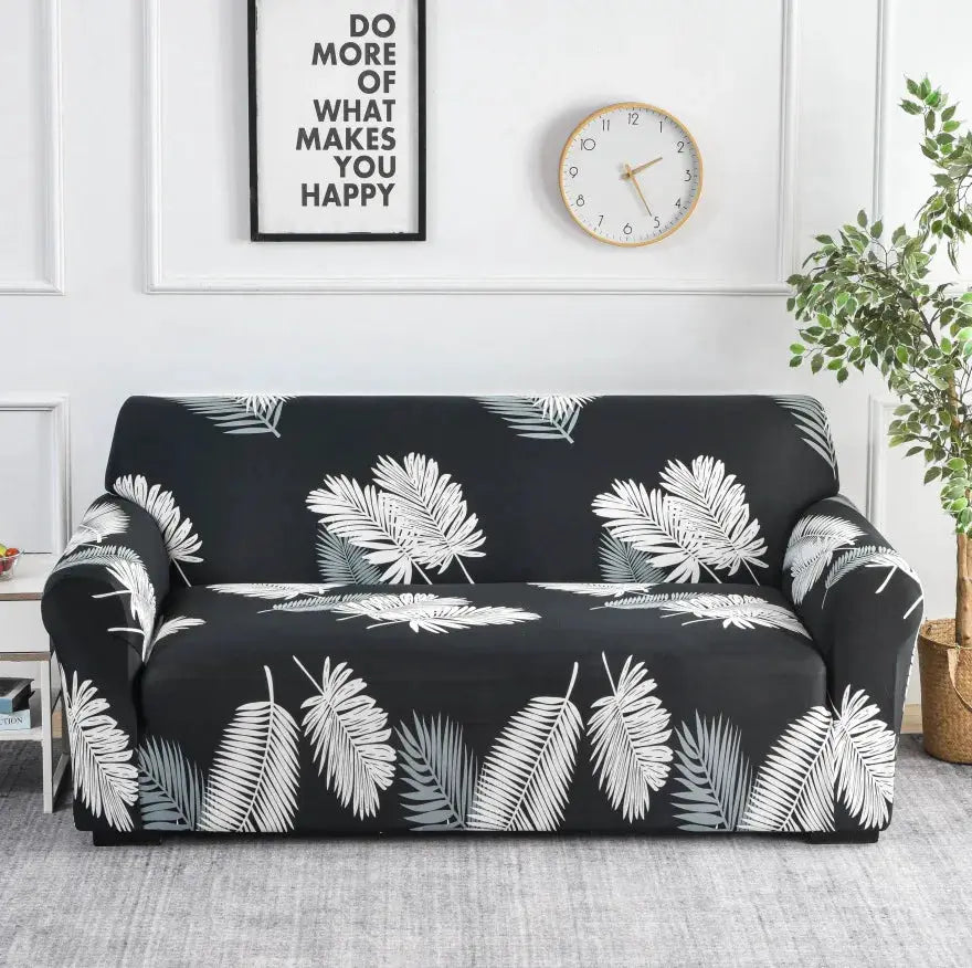 Flower Printed Elastic Sofa Cover Anti Slip Spandex Furniture Protector For Bedroom Living Room Office Decor