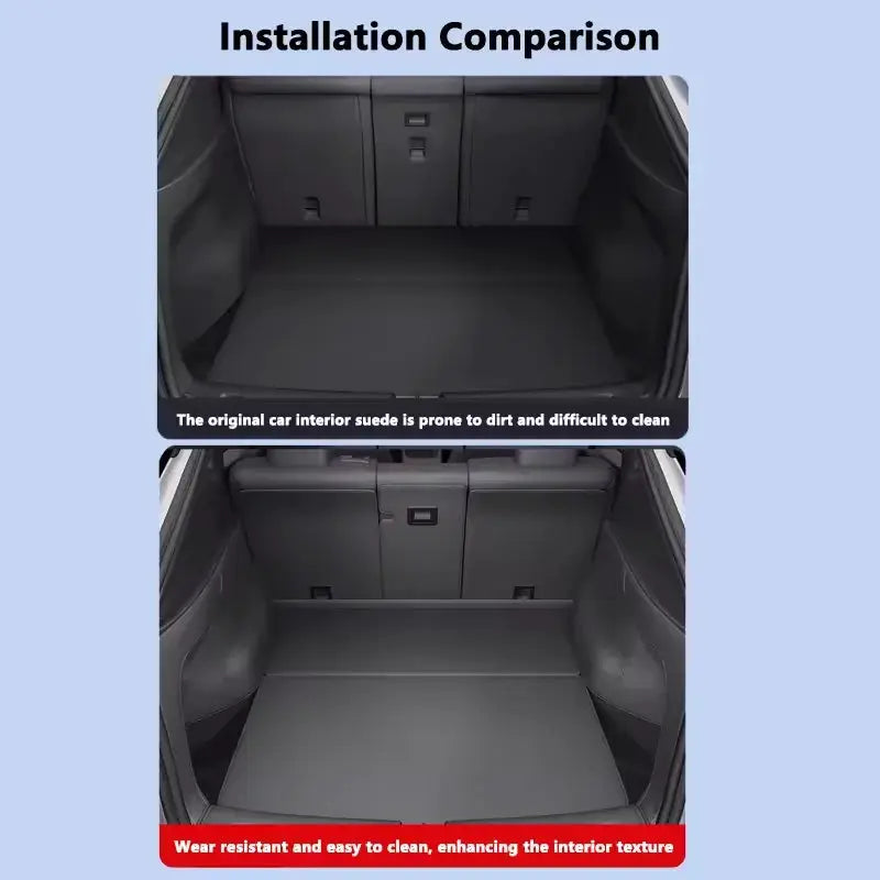 Juniper Trunk Mat for Tesla Model Y by Simples Market, full-coverage cargo liner with side guards