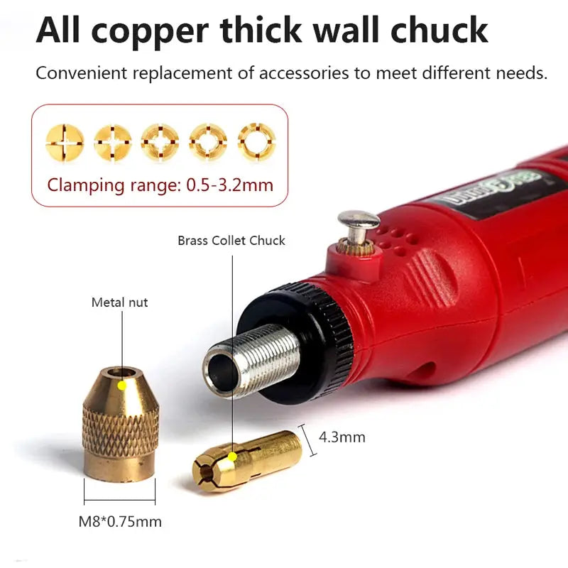 USB Cordless Rotary Engraving Pen Tool Kit For Woodworking Jewelry Metal Glass Mini Wireless Drill With 24 Accessories