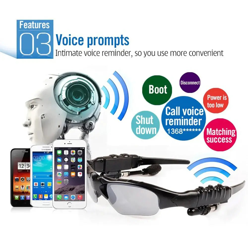 TrailWave Bluetooth Hiking Eyewear Smart Glasses Polarized UV Protection Immersive Stereo Sound For Outdoor Adventures