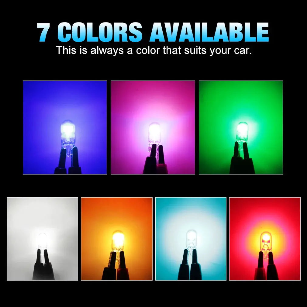 2 Or 6 Pack W5W T10 LED Bulbs Canbus Sapphire COB Drive Free 6000K Car Interior Dome Reading