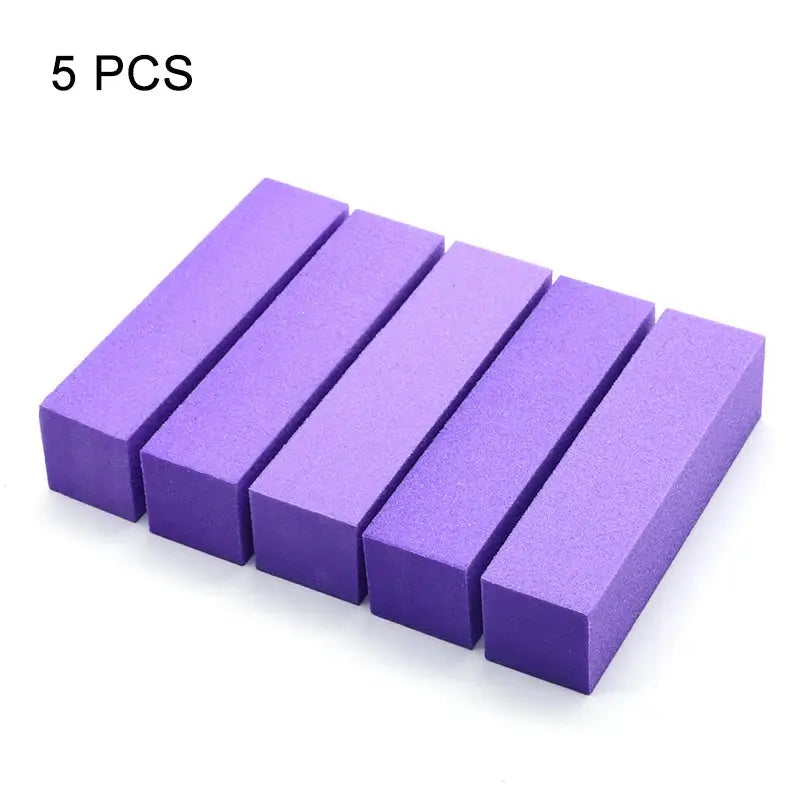 ElegantNail Pink Four Sided Cushioned Nail Buffer For Shaping Smoothing And Polishing Natural And Acrylic Nails