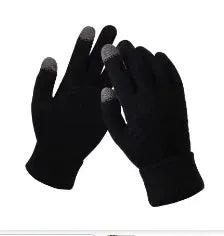 Unisex Warm Winter Touchscreen Gloves Full Finger Knit Mittens For Outdoor Cycling And Driving