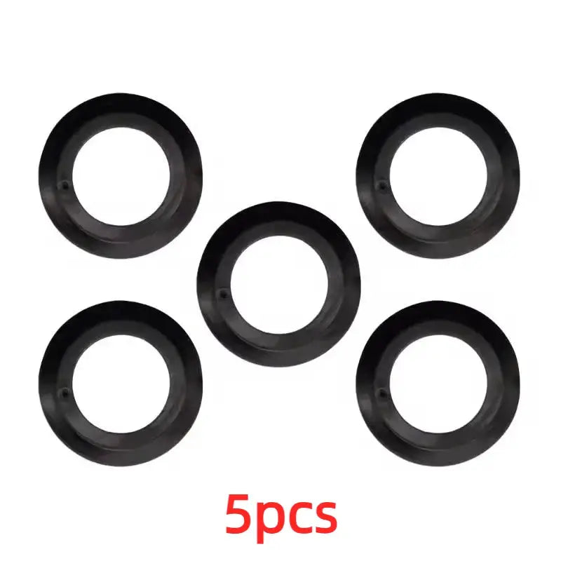 5-pack black rubber seals for kitchen sink basket strainer drains, Simples Market