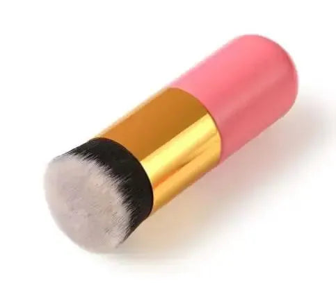 GlowNova Dual Size Foundation Brush Set With Soft Porous Bristles For Flawless Blending Liquid Foundation And BB Cream