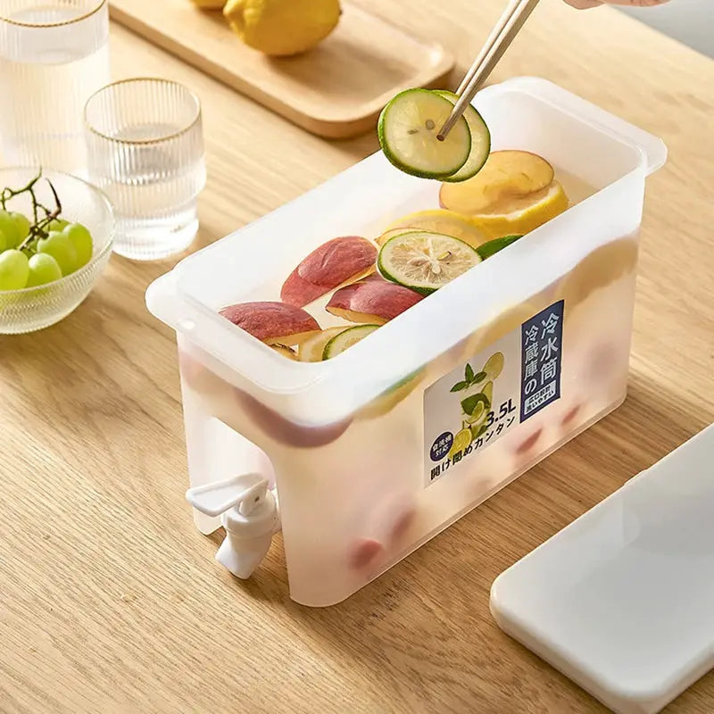 3.5L Beverage Dispenser With Tap For Juice And Lemonade Outdoor Use