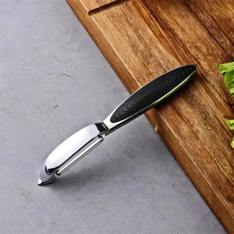 KitchenForge Multi Function Peeler Grater Tool For Fruits And Vegetables With Ergonomic Zinc Alloy Handle