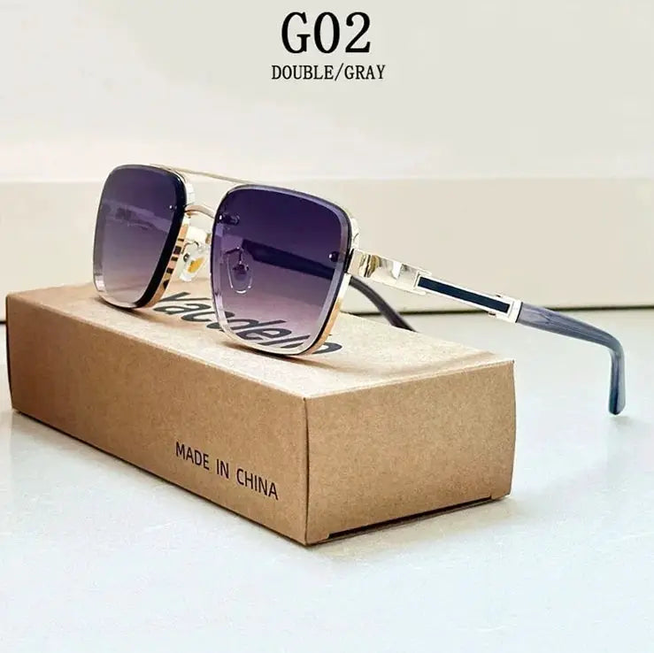 NovaLux Unisex Square Sunglasses Luxury Vintage Design With Lightweight Aluminium Magnesium Frame TAC Lenses